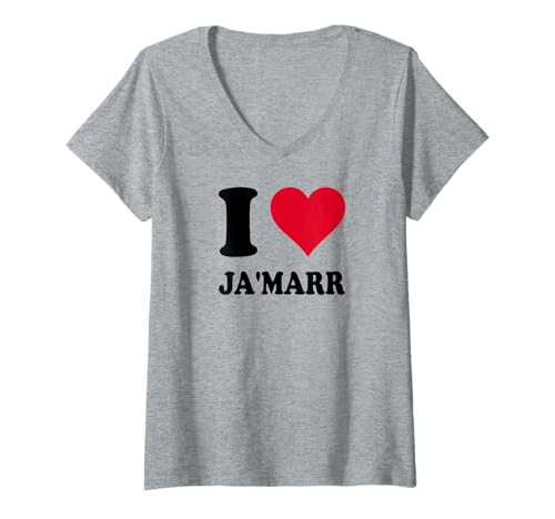 Damen Ich Liebe Ja'Marr T-Shirt mit V-Ausschnitt Damen Ich Liebe Ja'Marr T-Shirt mit V-Ausschnitt von I Heart Ja'Marr
