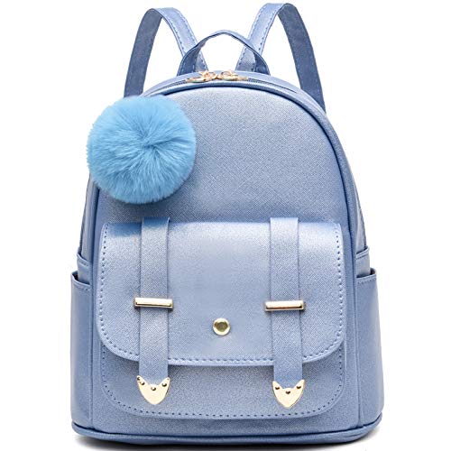 Mädchen Mode Rucksack Mini Rucksack börse für Frauen Teenager Mädchen börsen PU Leder Pompon Rucksack Schultertasche von I IHAYNER
