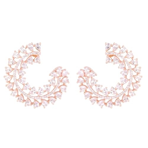 I Jewels Elegante Damen-Ohrringe mit Roségold vergoldet Zirkonia (E3251RG), ohne Edelstein von I Jewels