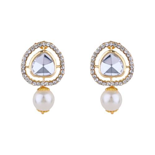 I Jewels Modische indische Hochzeits-Ohrstecker aus Bollywood, stilvoll, zeitgenössisch, für Damen (E3240W) von I Jewels