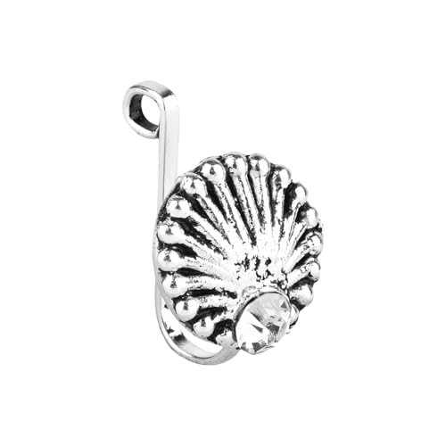 I Jewels NL162OX Nasenstecker für Damen, ethnische indische Hochzeit, Bollywood, versilbert, zum Anklippen, kein Piercing, zum Drücken, Nasenpiercing I Jewels NL162OX Nasenstecker für Damen, ethnische indische Hochzeit, Bollywood, versilbert, zum Anklippen, kein Piercing, zum Drücken, Nasenpiercing von I Jewels