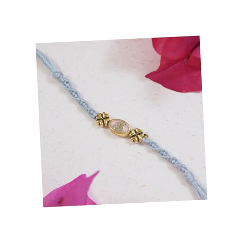 I Jewels OM Rakhi mit Roli Chawal & Rakshabandhan Karte für Männer/Bruder/Bruder, freie Größe, Legierung, kein Edelstein von I Jewels