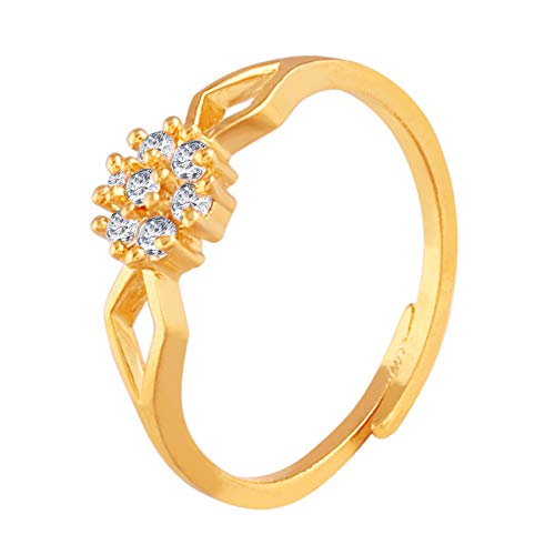 I Jewels Vergoldeter Valentins-Solitärring für Damen (FL48W) von I Jewels