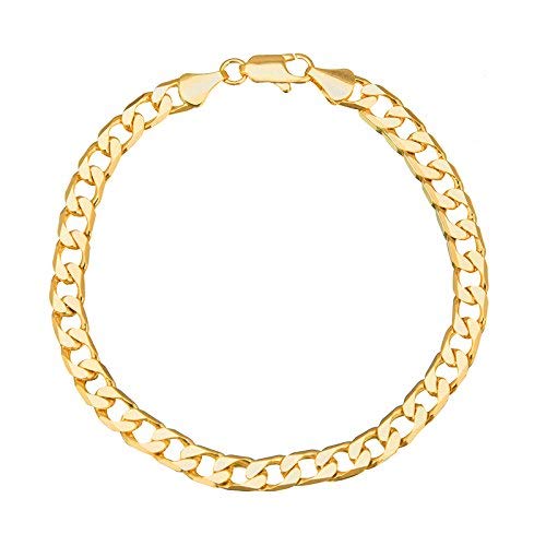 I Jewels Vergoldetes klassisches kubisches Kettenarmband für Herren (A93MLP31G) von I Jewels