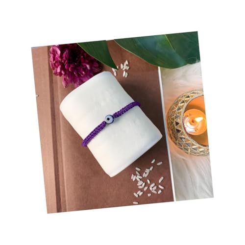 I Jewels Verstellbares lila Faden Stilvolle handgefertigte Nazar Evil Eye Armband Rakhi für Bruder/Männer/Bruder mit Rakshabandhan-Karte (R139Pu), freie Größe, kein Edelstein von I Jewels
