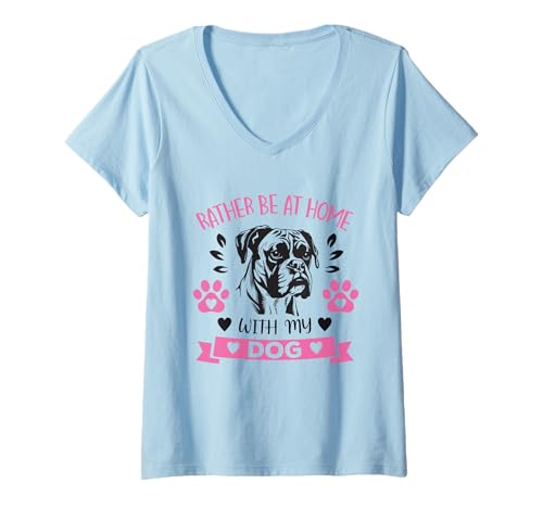 Damen Ich Liebe einfach Boxer, Boxerliebhaber, Liebt Boxerhunde T-Shirt mit V-Ausschnitt Damen Ich Liebe einfach Boxer, Boxerliebhaber, Liebt Boxerhunde T-Shirt mit V-Ausschnitt von I Just Love Boxers, Boxer Dog Lover Merch