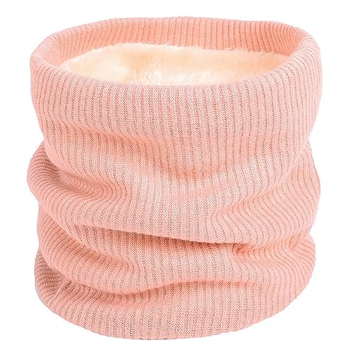 I Kua Fly Loop Schal Damen Herren Thermal Fleece Schlauchschal Winter Neckwarmer Herren Halstuch Winddicht Sportschal Halswärmer für Fahrrad Motorrad Skifahren (Rosa) von I Kua Fly