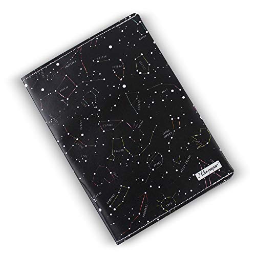 I LIKE PAPER – Constellation - Schutz-Hülle für Reisepass, Impfpass, Flugtickets aus Tyvek® - reissfest - wasserabweisend - gefüttert mit grauen & samtartigem Velours-Bezug von I LIKE PAPER