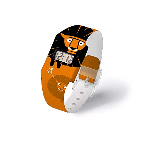 I like paper - The Lion Dont Sleep Tonight - Pappwatch/Watch/Digitale Armbanduhr ausTyvek® - reissfest - wasserabweisend - Digitale Anzeige für Uhrzeit und Datum von I like paper
