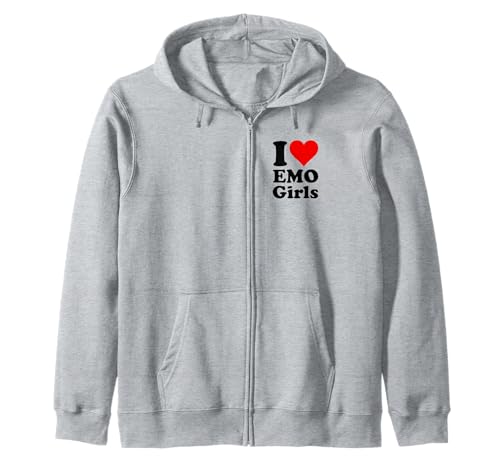 Ich Liebe Heart Emo Girls Kapuzenjacke Ich Liebe Heart Emo Girls Kapuzenjacke von I LOVE EMO GIRLS FUN TEES