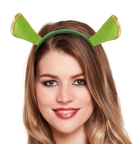 Grüne Ogerohren Stirnband - Cosplay Alien Ohren Kostüm Zubehör für Oger Outfit Halloween Fasching Party Outfits - Unisex Einheitsgröße von I LOVE FANCY DRESS