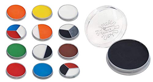 Rotes Gesicht Papierkorb Theater Schritt Make-up Facepint Fleece Fan Kleid von I LOVE FANCY DRESS