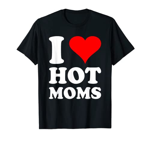 Herren I LOVE HOT MOMS TShirt Männer Macho Spruch Lustig Fun Single T-Shirt von I LOVE HOT MOMS Mallorca Party Motive