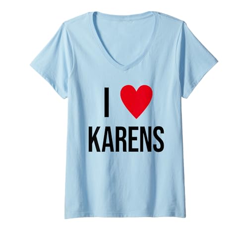 Damen I Love KARENS - Ich Liebe Karens T-Shirt mit V-Ausschnitt Damen I Love KARENS - Ich Liebe Karens T-Shirt mit V-Ausschnitt von I LOVE KARENS - Ich liebe Karens