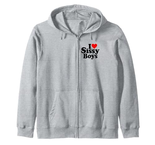 ICH LIEBE HEART SISSY BOYS FEMBOYS Kapuzenjacke von I LOVE SISSY BOYS HEART FUN TEES