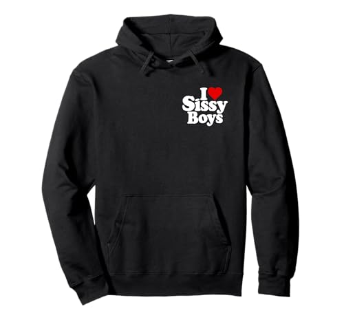 ICH LIEBE HEART SISSY BOYS FEMBOYS Pullover Hoodie von I LOVE SISSY BOYS HEART FUN TEES
