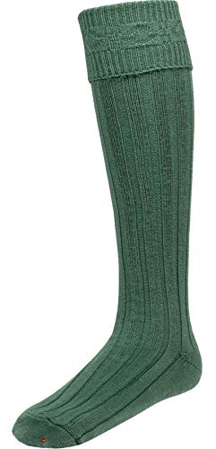 I LUV LTD Herren Uraltes Grün Kilt-Schlauchsocken Gestrickt Volle Länge Large 11 to 13 von I LUV LTD