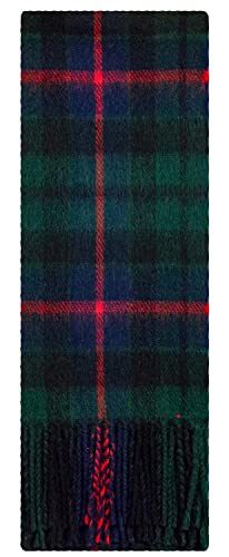 I LUV LTD Morrison Green Modern Tartan 100% Lammwolle Schal Hergestellt in Schottland von I LUV LTD
