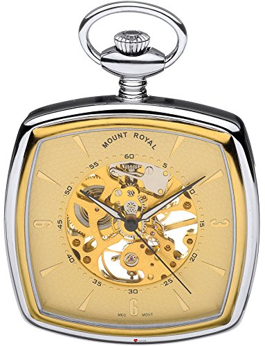 I LUV LTD Skeleton Pocket Watch Open Face Two Tone Squared Case - 17 Jewel - Gift Box I LUV LTD Skeleton Pocket Watch Open Face Two Tone Squared Case - 17 Jewel - Gift Box von I LUV LTD