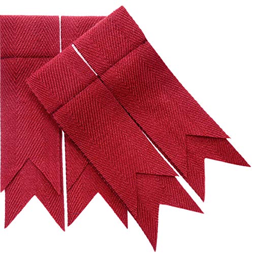 Mens Kilt Flashes Double Garter Pure Wool Red Weathered Plain Mens Kilt Flashes Double Garter Pure Wool Red Weathered Plain von I LUV LTD