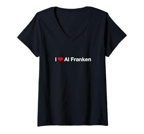 Damen Ich Liebe Al Franken T-Shirt mit V-Ausschnitt Damen Ich Liebe Al Franken T-Shirt mit V-Ausschnitt von I Love Al Franken