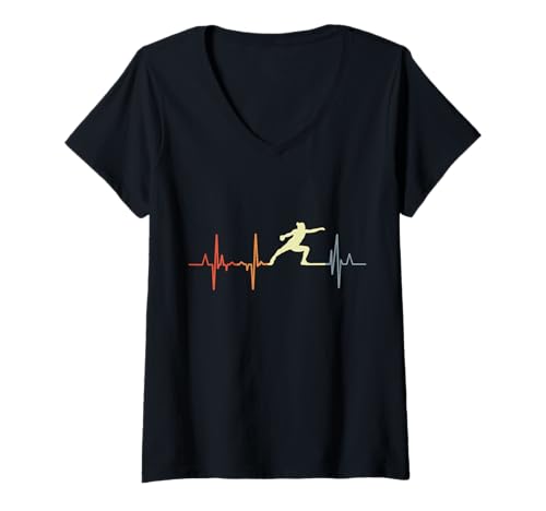 Damen Ich liebe Diskuswurf T-Shirt mit V-Ausschnitt Damen Ich liebe Diskuswurf T-Shirt mit V-Ausschnitt von I Love Discus Throwing T-Shirts