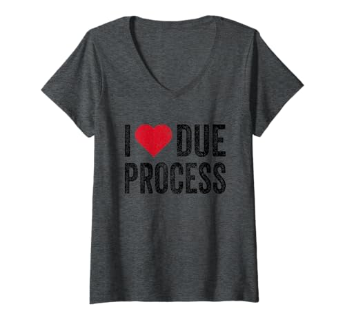 Damen Ich liebe Due Process T-Shirt mit V-Ausschnitt Damen Ich liebe Due Process T-Shirt mit V-Ausschnitt von I Love Due Process