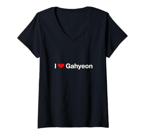 Damen Ich Liebe Gahyeon T-Shirt mit V-Ausschnitt Damen Ich Liebe Gahyeon T-Shirt mit V-Ausschnitt von I Love Gahyeon