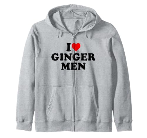 Ich Liebe Ginger Men Kapuzenjacke Ich Liebe Ginger Men Kapuzenjacke von I Love Ginger Men Heart T Shirt