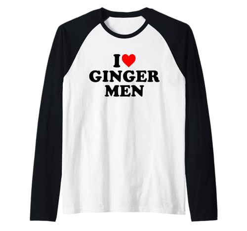 Ich Liebe Ginger Men Raglan Ich Liebe Ginger Men Raglan von I Love Ginger Men Heart T Shirt