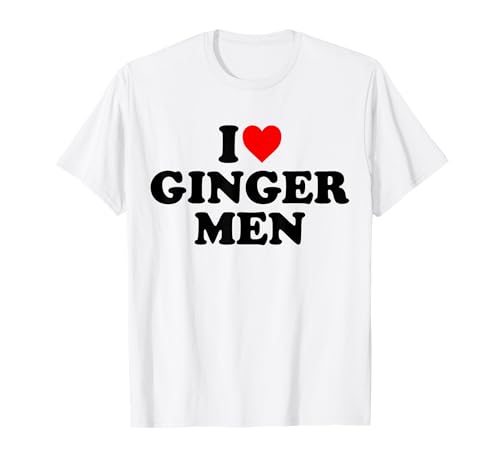 Ich liebe Ginger Men T-Shirt Ich liebe Ginger Men T-Shirt von I Love Ginger Men Heart T Shirt