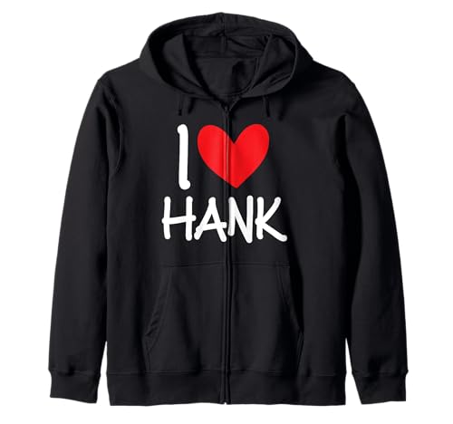 I Love Hank Name personalisiertes Herz für Männer Guy BFF Freund Kapuzenjacke I Love Hank Name personalisiertes Herz für Männer Guy BFF Freund Kapuzenjacke von I Love Hank Name Friendship Tees
