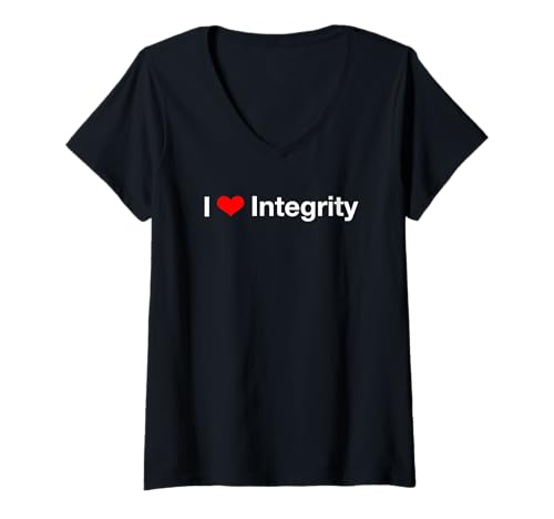Damen Ich Liebe Integrität T-Shirt mit V-Ausschnitt Damen Ich Liebe Integrität T-Shirt mit V-Ausschnitt von I Love Integrity