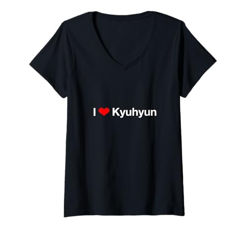Damen Ich Liebe Kyuhyun T-Shirt mit V-Ausschnitt Damen Ich Liebe Kyuhyun T-Shirt mit V-Ausschnitt von I Love Kyuhyun