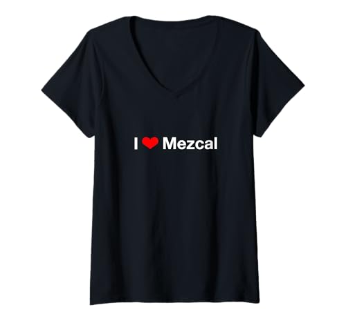 Damen Ich Liebe Mezcal T-Shirt mit V-Ausschnitt Damen Ich Liebe Mezcal T-Shirt mit V-Ausschnitt von I Love Mezcal