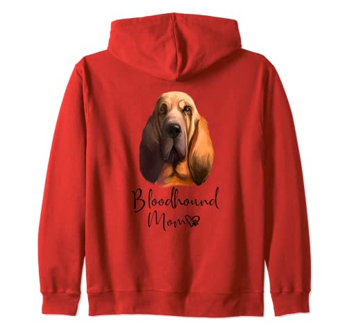 Bloodhound Mom Hundemama Bloodhound Hunde Mama Kapuzenjacke von I Love My Bloodhound Geschenke Shirts
