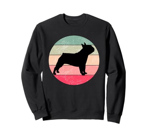Retro Französische Bulldogge Mama Papa Frenchie Vintage Sonnenuntergang Design Sweatshirt Retro Französische Bulldogge Mama Papa Frenchie Vintage Sonnenuntergang Design Sweatshirt von I Love My French Bulldog