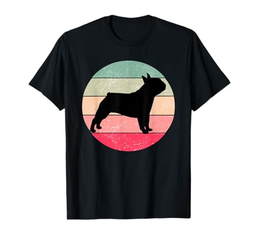 Retro Französische Bulldogge Mama Papa Frenchie Vintage Sonnenuntergang Design T-Shirt Retro Französische Bulldogge Mama Papa Frenchie Vintage Sonnenuntergang Design T-Shirt von I Love My French Bulldog
