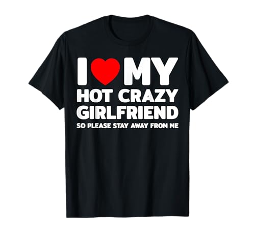 I Love My Girlfriend Damen Unisex-Erwachsene Kurzarm T-Shirt Schwarz S Romantisch Klassisch Lustig Liebe Ich liebe meine heiße verrückte Freundin lustig T-Shirt I Love My Girlfriend Damen Unisex-Erwachsene Kurzarm T-Shirt Schwarz S Romantisch Klassisch Lustig Liebe Ich liebe meine heiße verrückte Freundin lustig T-Shirt von I Love My Girlfriend