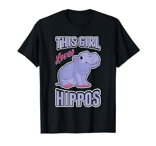 Hippo T-Shirt – Thsi Girl Loves Hippos T-Shirt Hippo T-Shirt – Thsi Girl Loves Hippos T-Shirt von I Love My Hippo