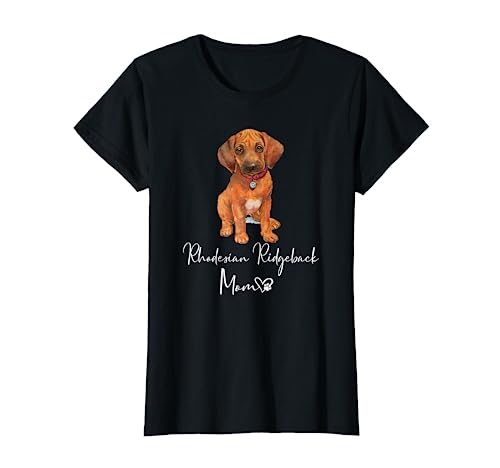 RHODESIAN RIDGEBACK MOM Mama Hund RIDGEBACK Welpen Frauchen T-Shirt von I Love My RHODESIAN RIDGEBACK Geschenke & Shirts