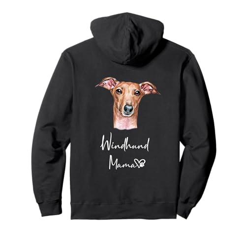 Windhund Mama Hundemama Hund Frauchen Geschenk Rückendruck Pullover Hoodie von I Love My Windhund Geschenke Shirts & Outfits