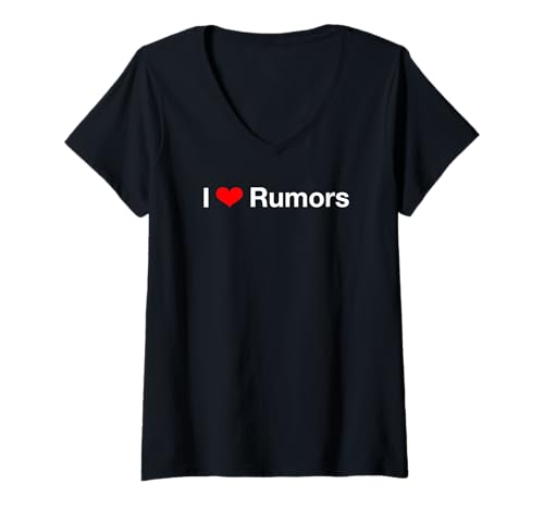 Damen Ich Liebe Gerüchte T-Shirt mit V-Ausschnitt Damen Ich Liebe Gerüchte T-Shirt mit V-Ausschnitt von I Love Rumors