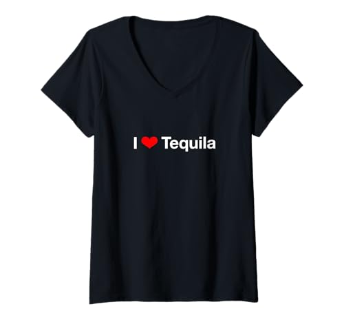 Damen Ich Liebe Tequila T-Shirt mit V-Ausschnitt Damen Ich Liebe Tequila T-Shirt mit V-Ausschnitt von I Love Tequila