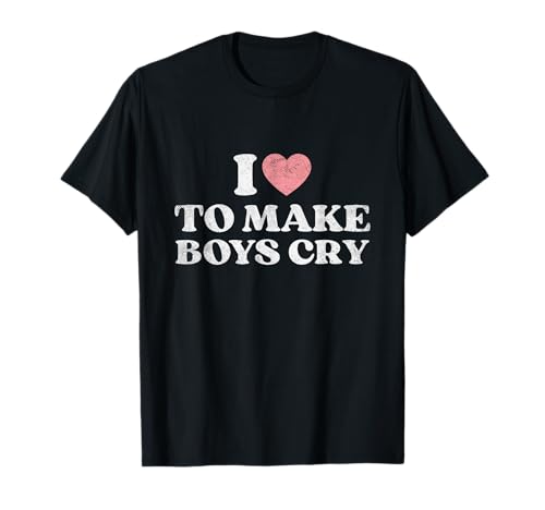 Y2K-Kleidung mit Aufschrift "I Love To Make Boys Cry Girls Frauen", niedliche trashy T-Shirt Y2K-Kleidung mit Aufschrift "I Love To Make Boys Cry Girls Frauen", niedliche trashy T-Shirt von I Love To Make Boys Cry Trendy Tees Teens Gifts