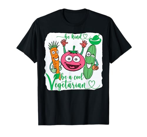 I Run On Veggies Be Kind Be A Cool Vegetarian Lovely Carrot T-Shirt I Run On Veggies Be Kind Be A Cool Vegetarian Lovely Carrot T-Shirt von I Love Veggies World Vegetarian Day Funny Vegan