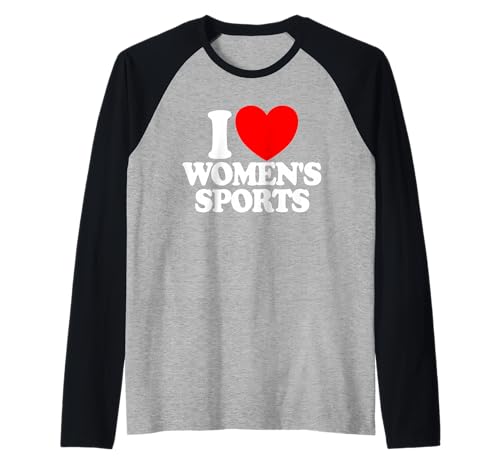 I Love Damen Sport Raglan I Love Damen Sport Raglan von I Love Women's Sports Co.