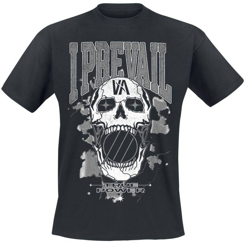 I Prevail T-Shirt - True Power Rowdy Skull - S bis XXL - für Männer - Größe S - schwarz  - Lizenziertes Merchandise! von I Prevail