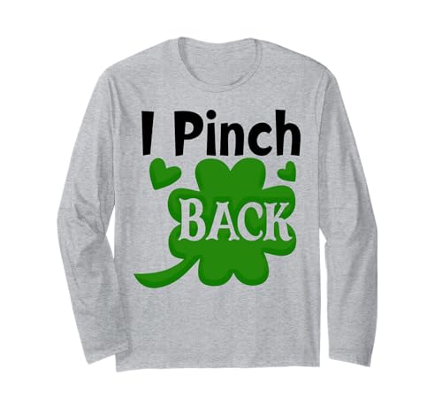 I Punch Back Lustiges St. Patrick's Day Kleeblatt Damen Herren Irisch Langarmshirt von I Punch Back Funny St Patrick's Day GnomeShamrock