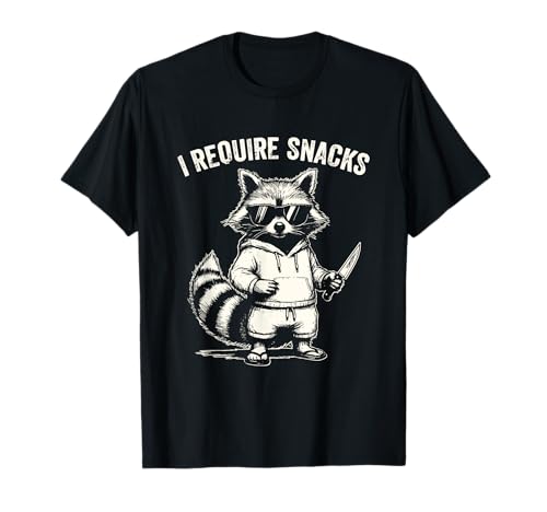 I Require Snacks Waschbär Damen Herren Lustiger Waschbär T-Shirt I Require Snacks Waschbär Damen Herren Lustiger Waschbär T-Shirt von I Require Snacks Raccoon